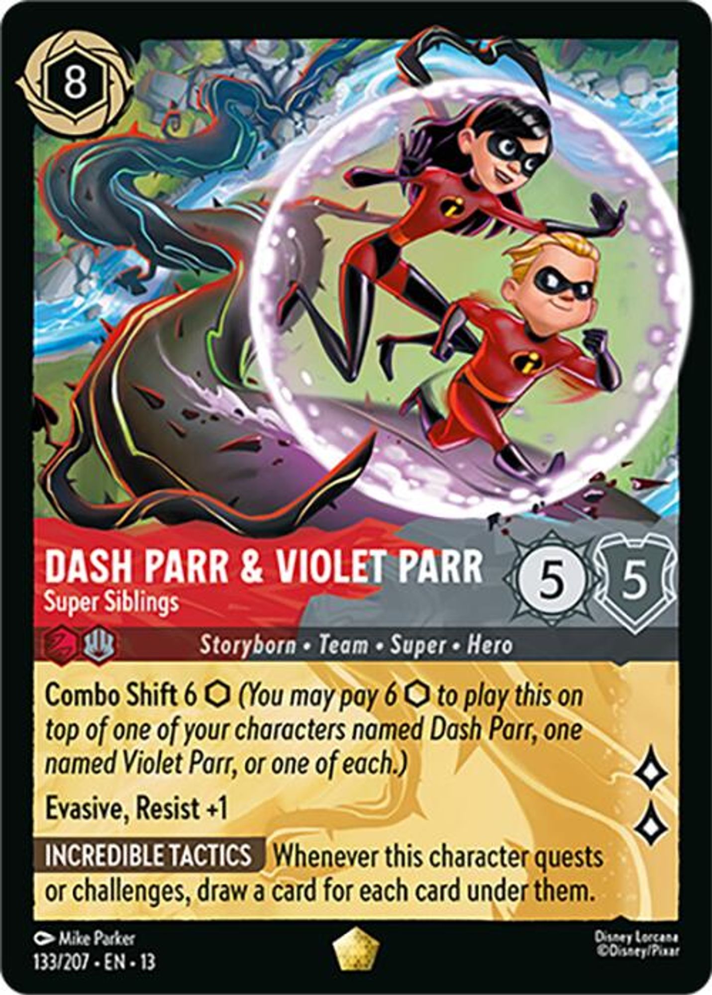 Dash Parr & Violet Parr - Super Siblings card