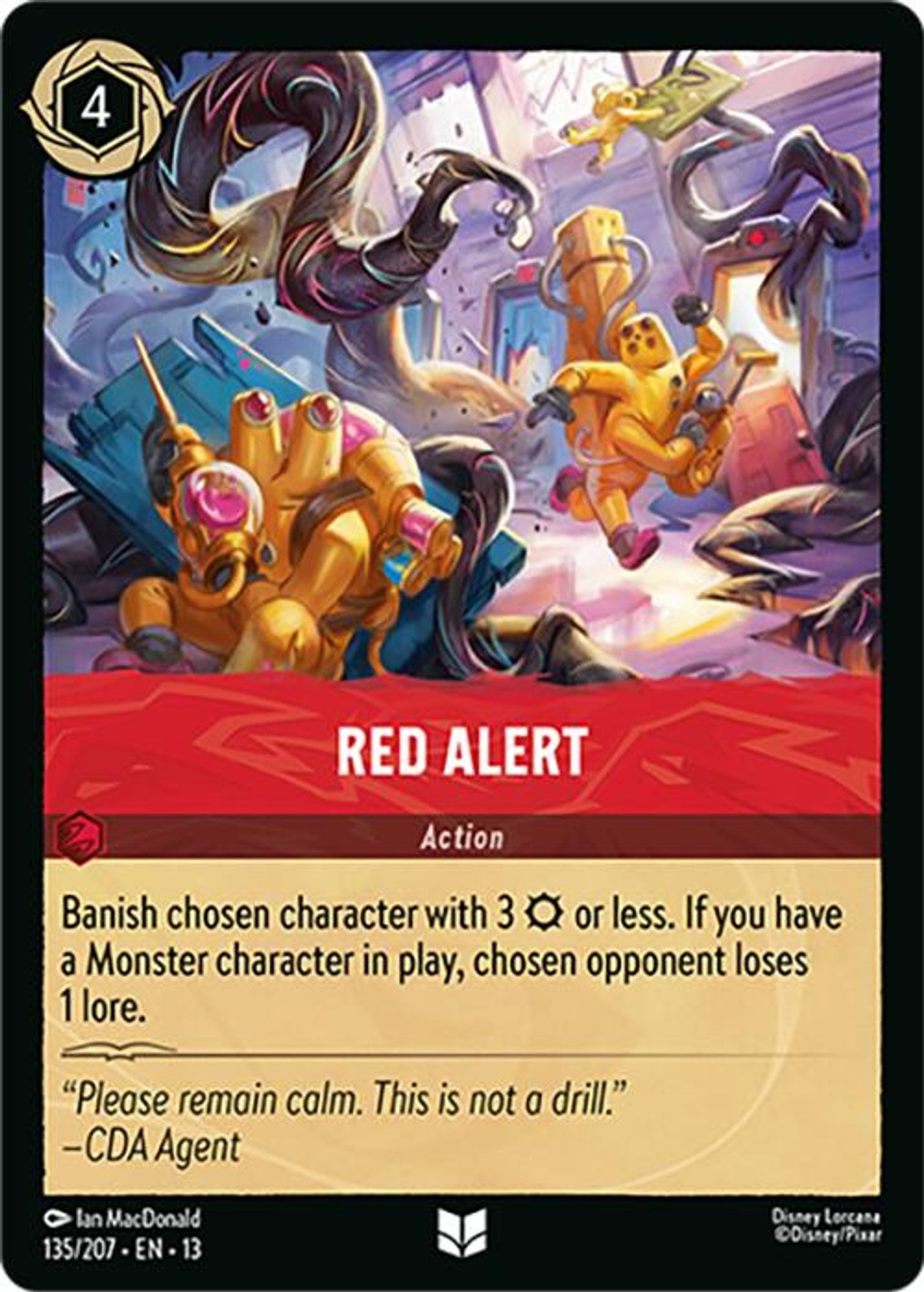 Red Alert card