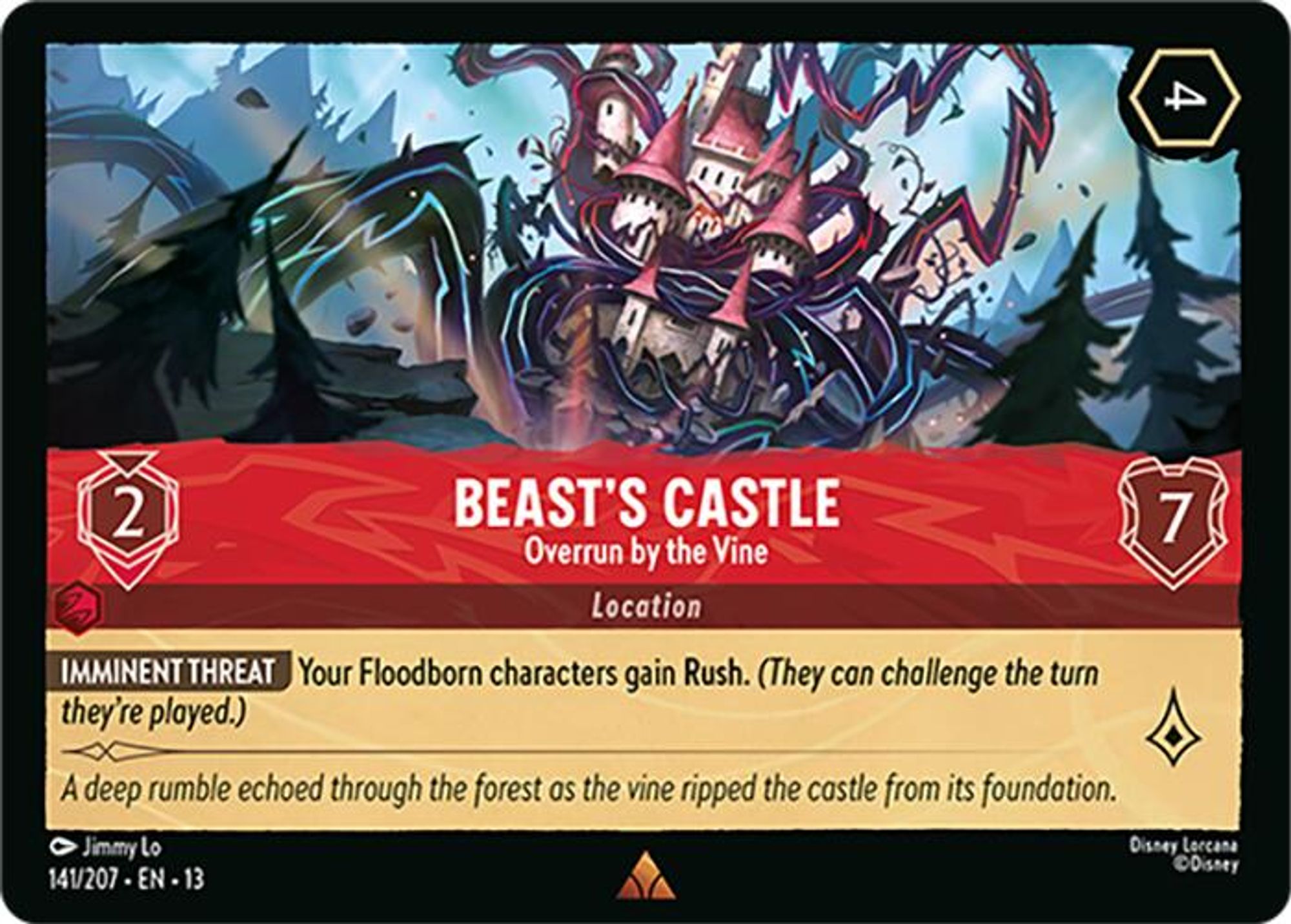 Beast's Castle - Overrun by the Vine card