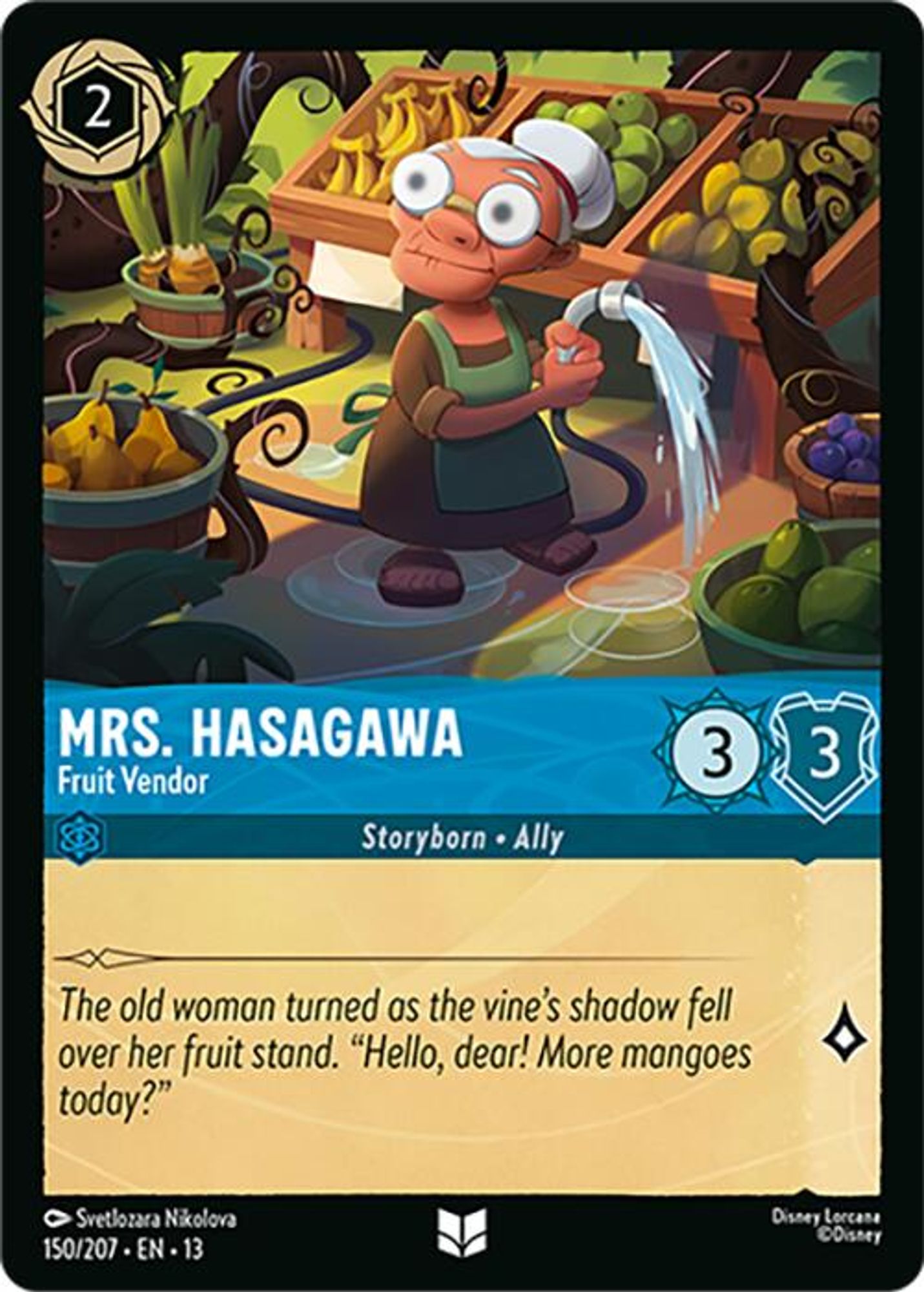 Mrs. Hasagawa - Fruit Vendor card