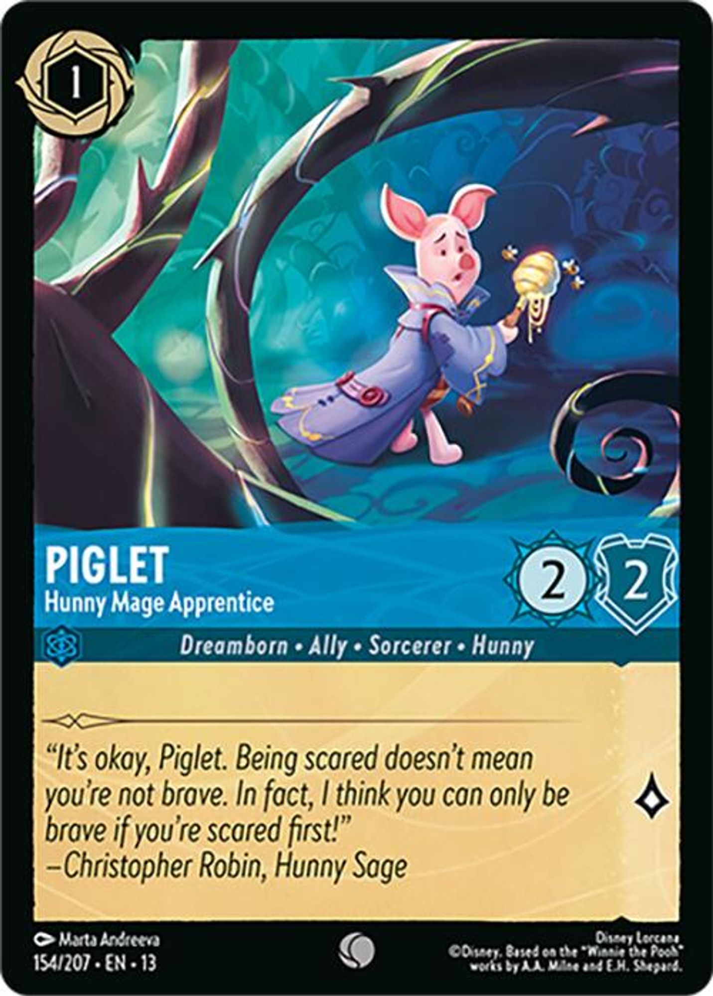 Piglet - Hunny Mage Apprentice card