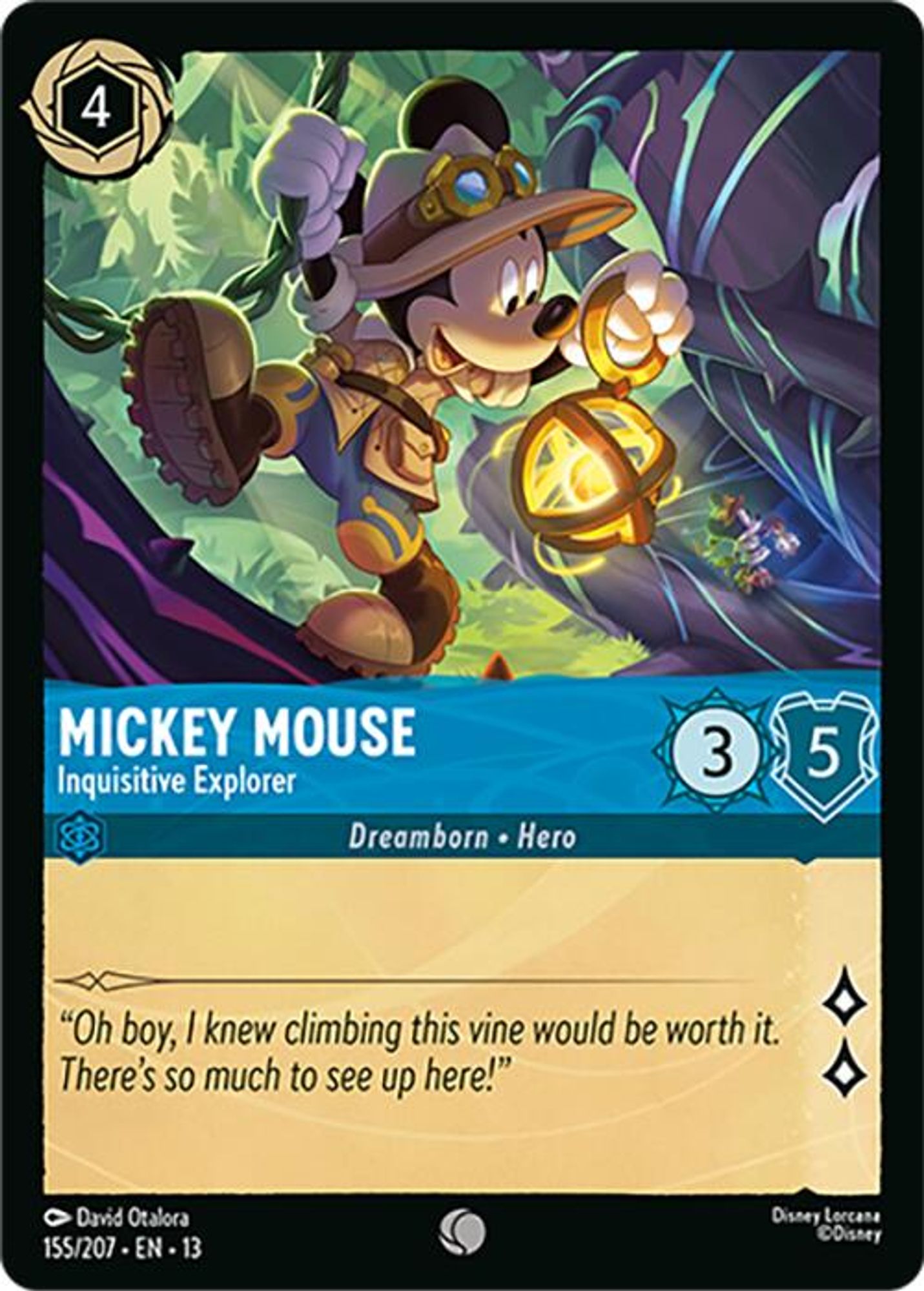 Mickey Mouse - Inquisitive Explorer card