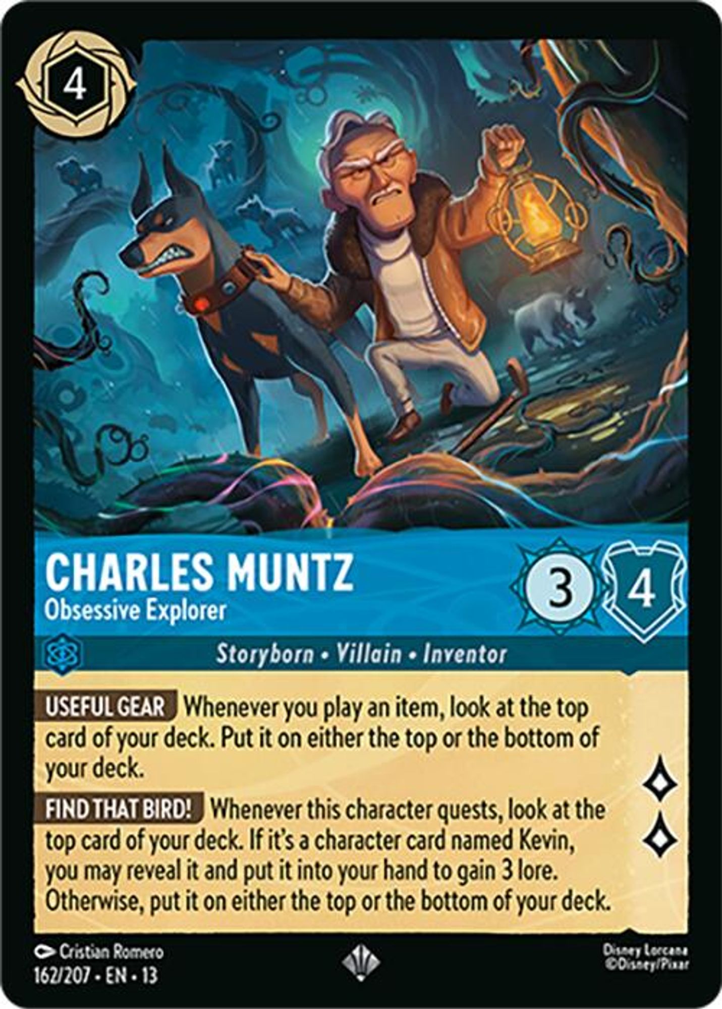 Charles Muntz - Obsessive Explorer card