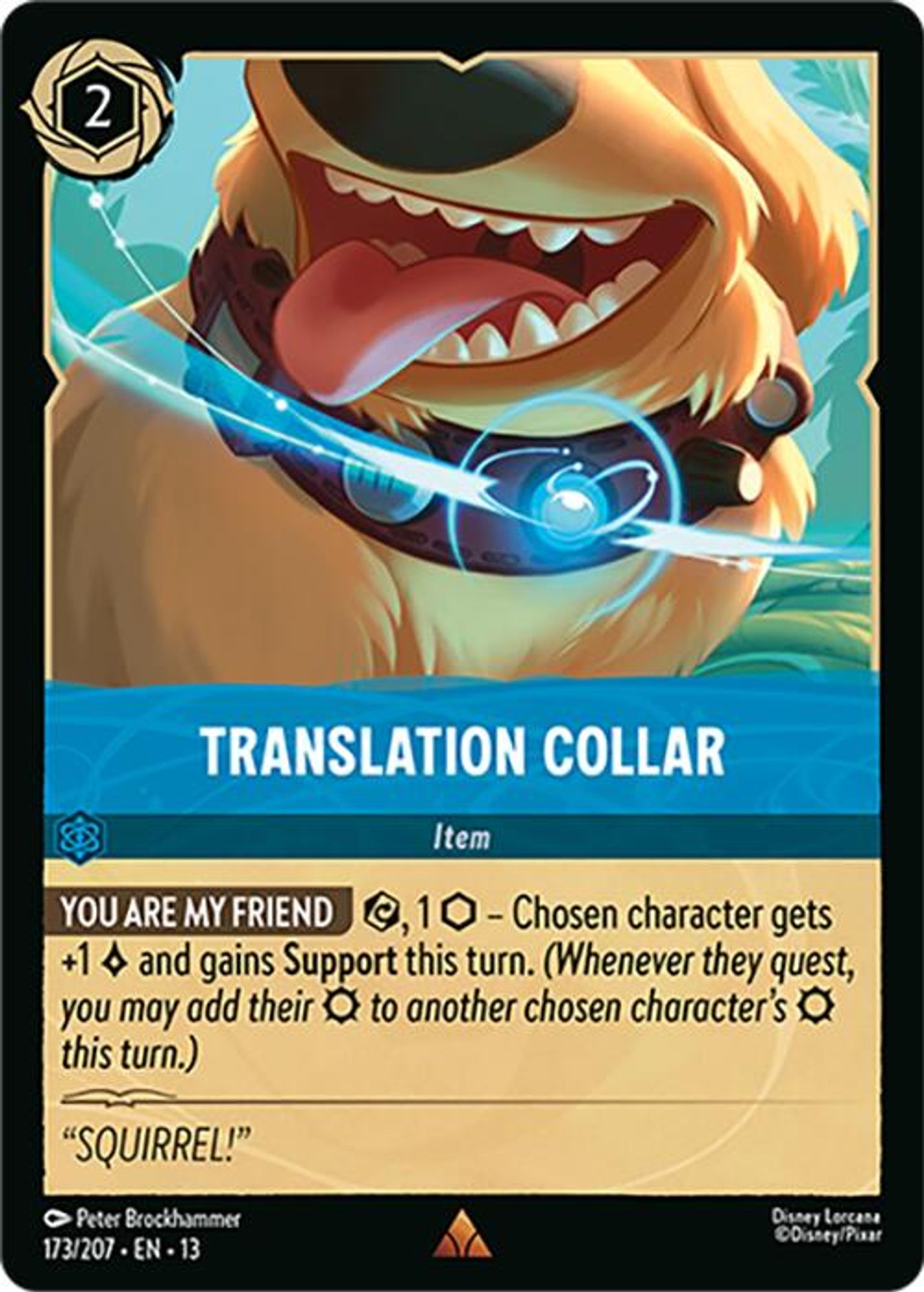 Translation Collar card