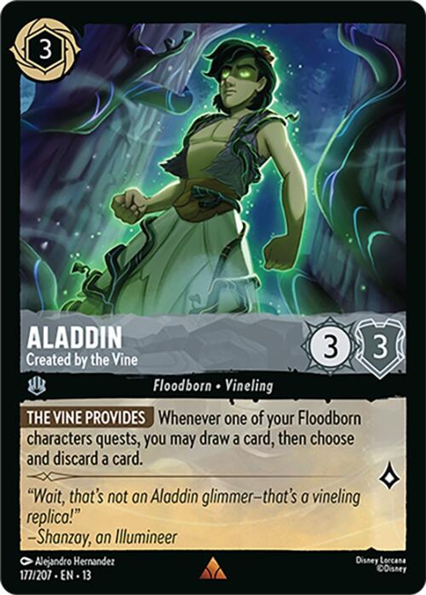 Aladdin - Created by the Vine card