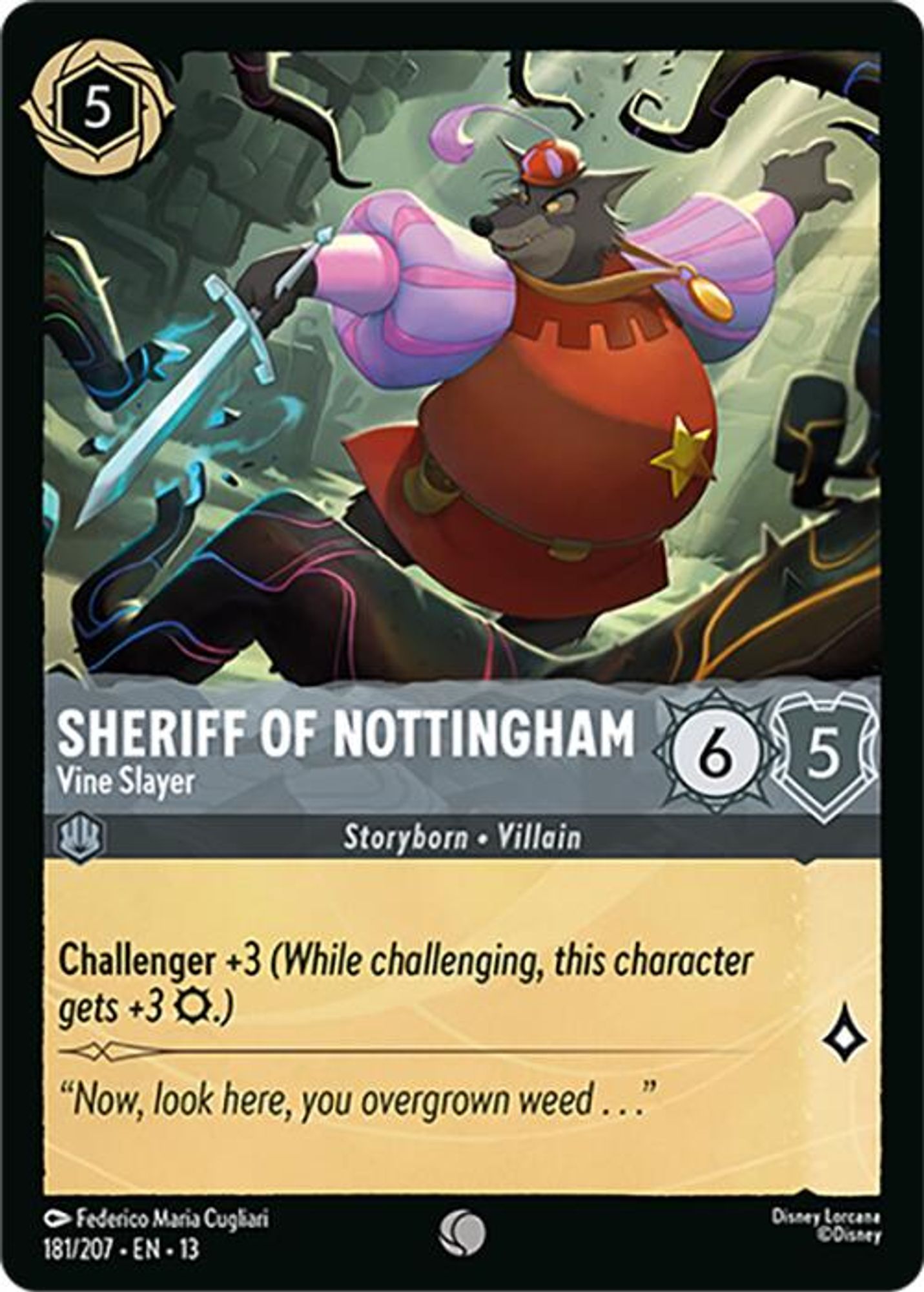 Sheriff of Nottingham - Vine Slayer card