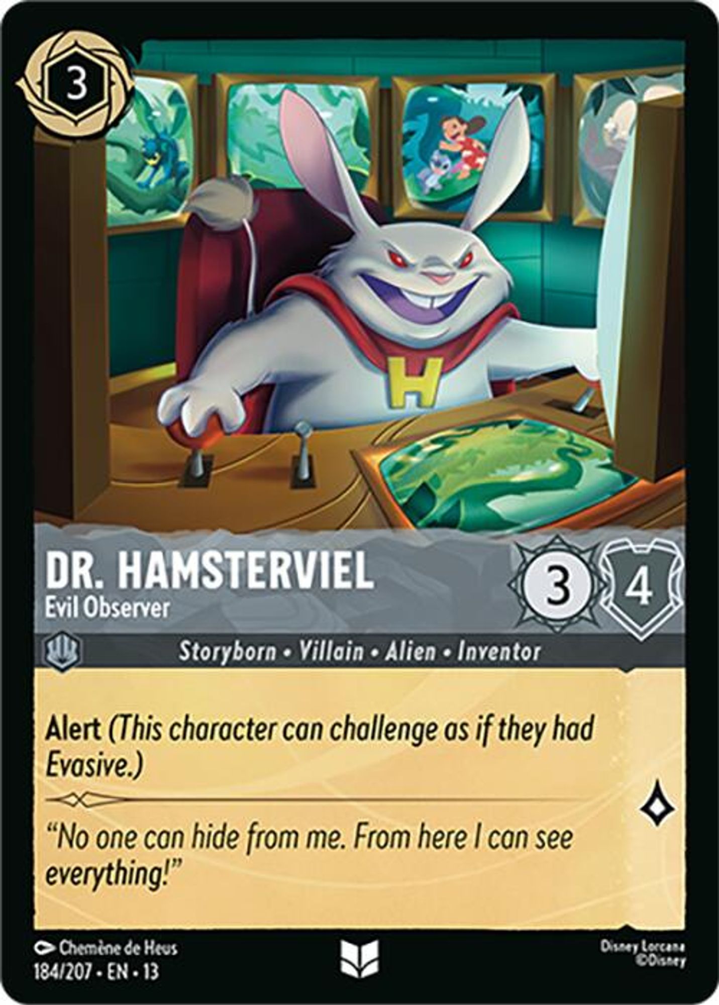 Dr. Hamsterviel - Evil Observer card
