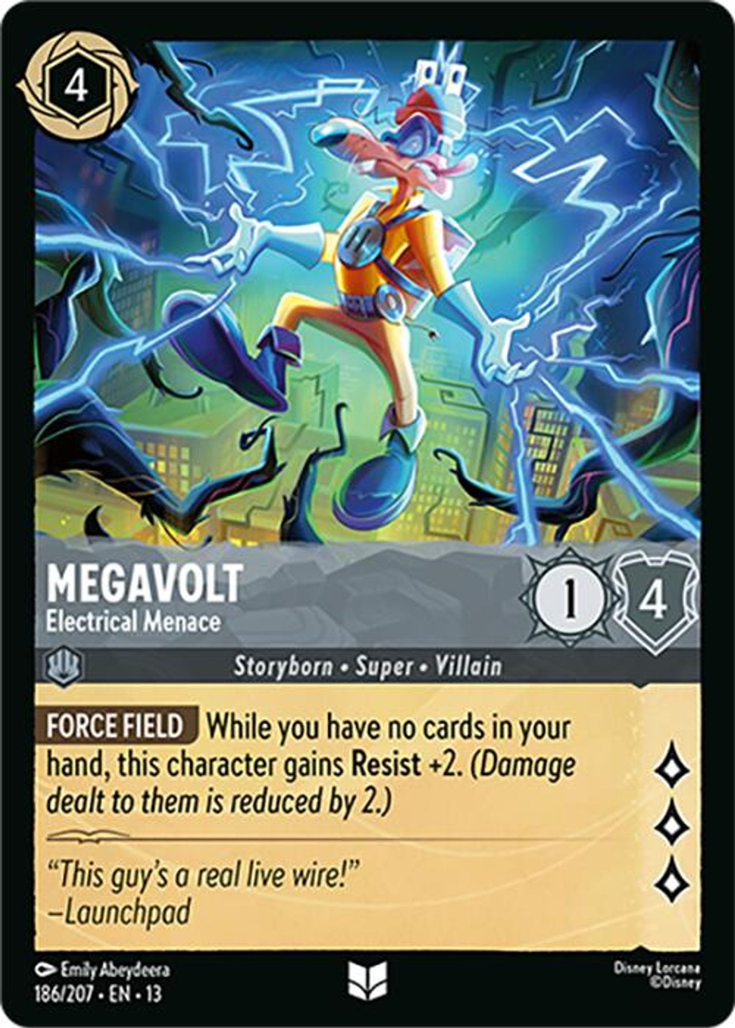 Megavolt - Electrical Menace card