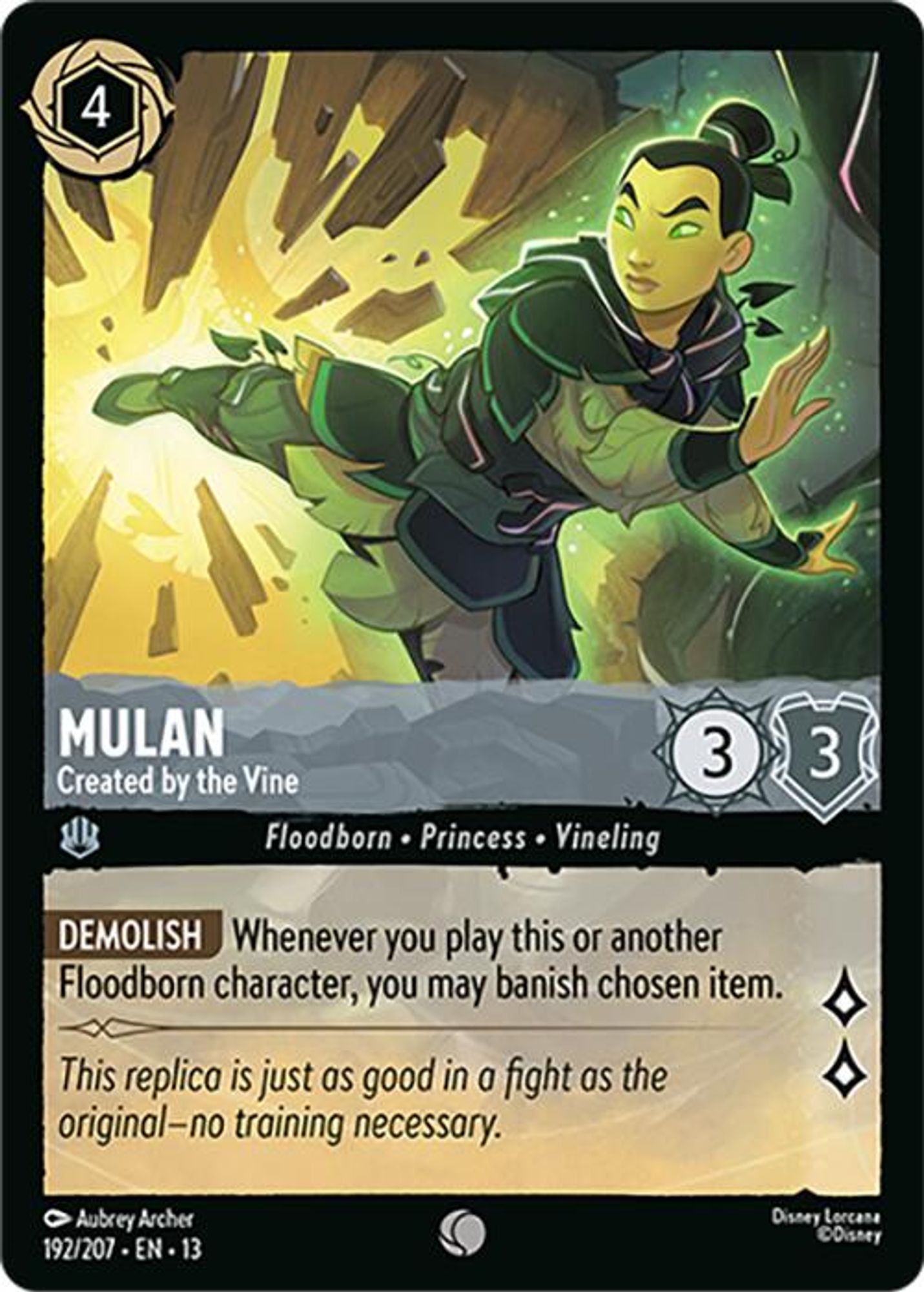 Mulan - Created by the Vine card