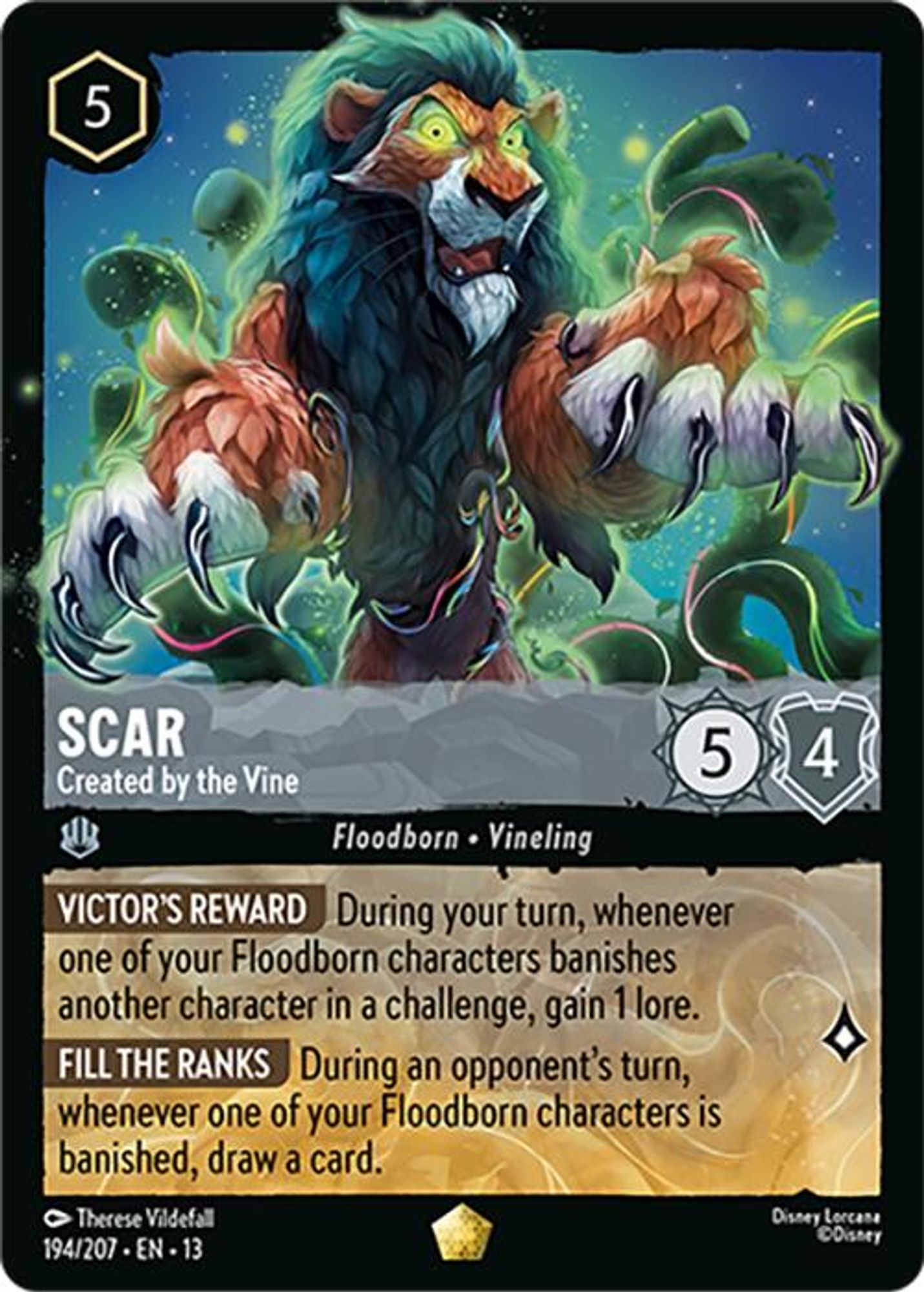 Scar - Created by the Vine card