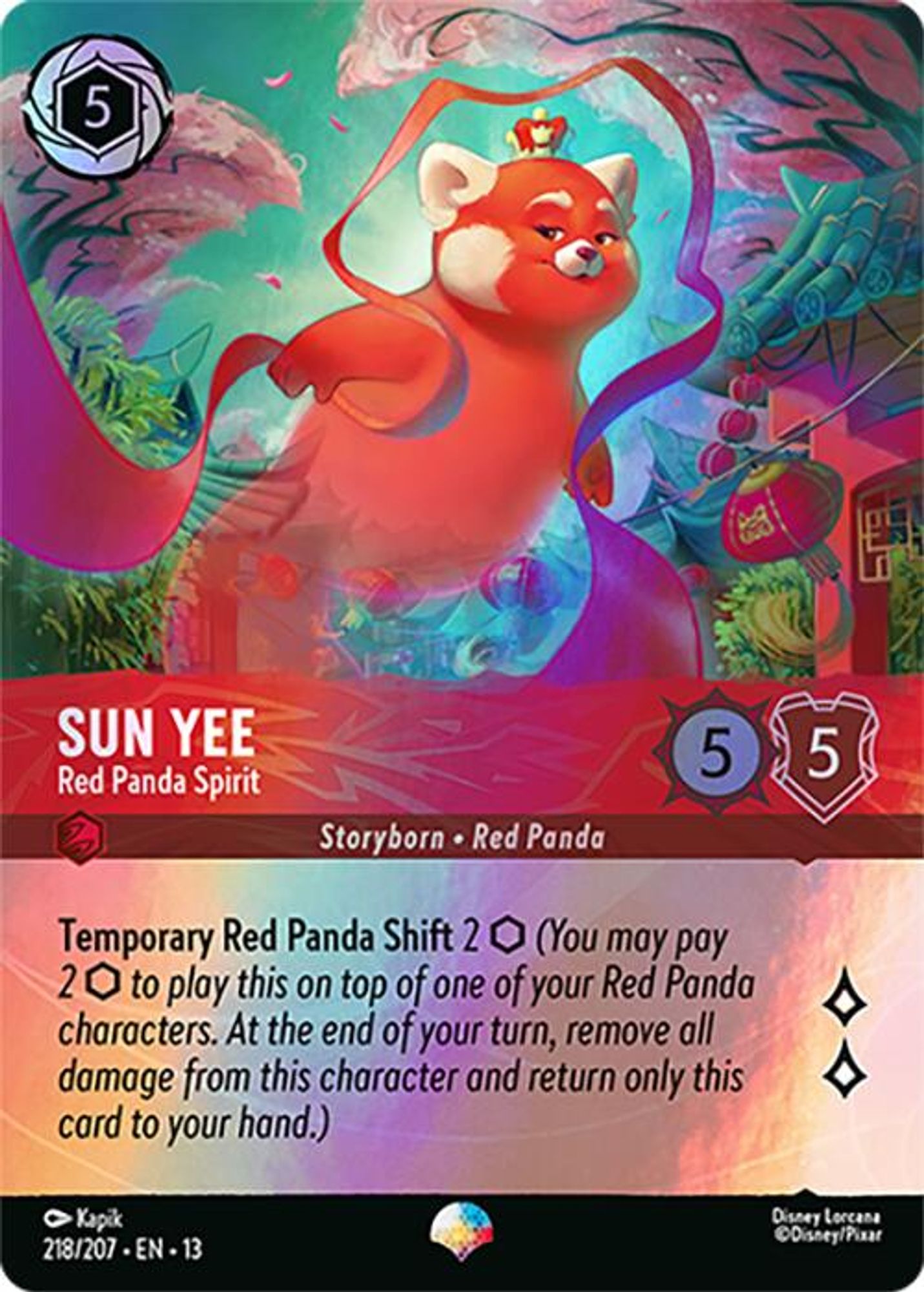 Sun Yee - Red Panda Spirit (Epic) card