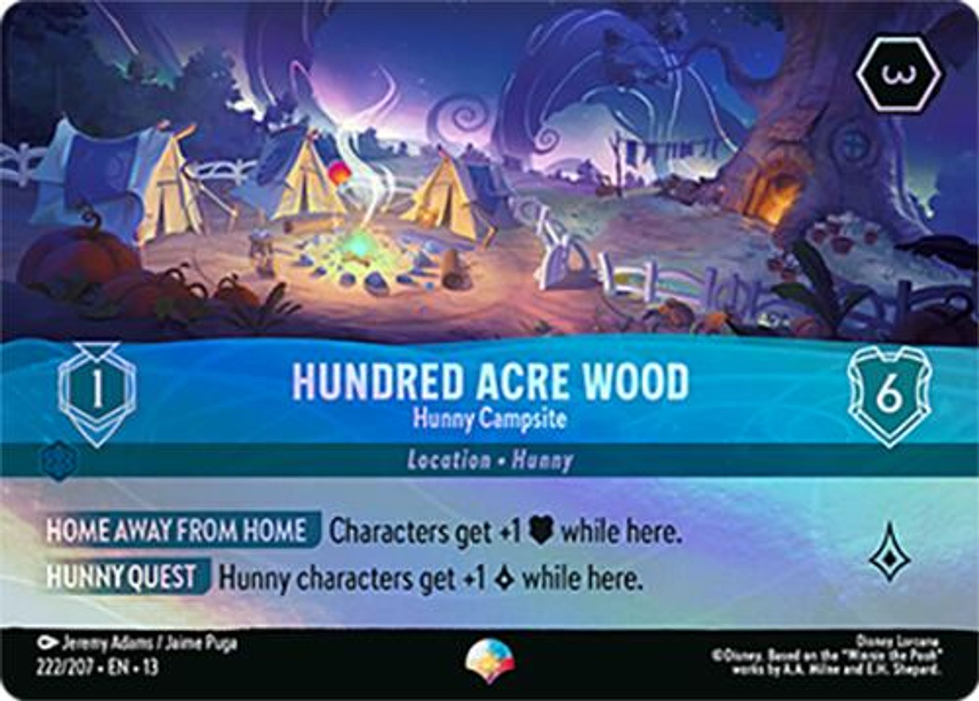 Hundred Acre Wood - Hunny Campsite (Epic) card