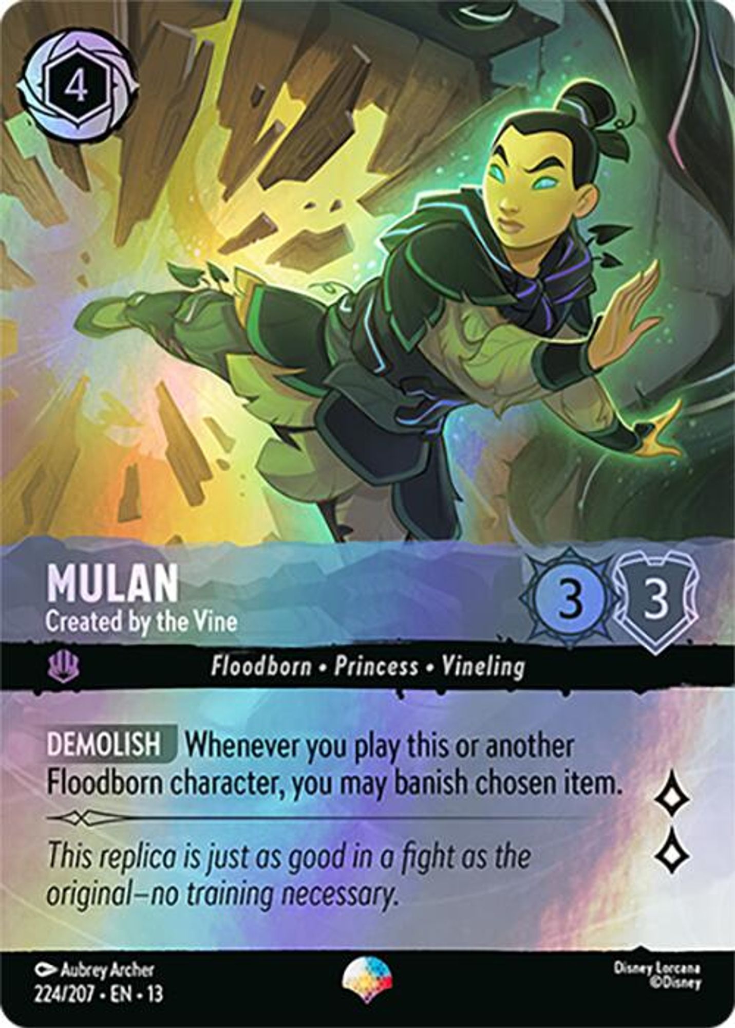 Mulan - Created by the Vine (Epic) card