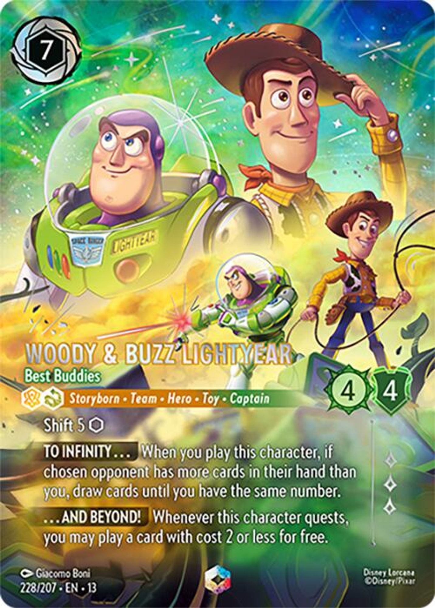 Woody & Buzz Lightyear - Best Buddies (Enchanted) card
