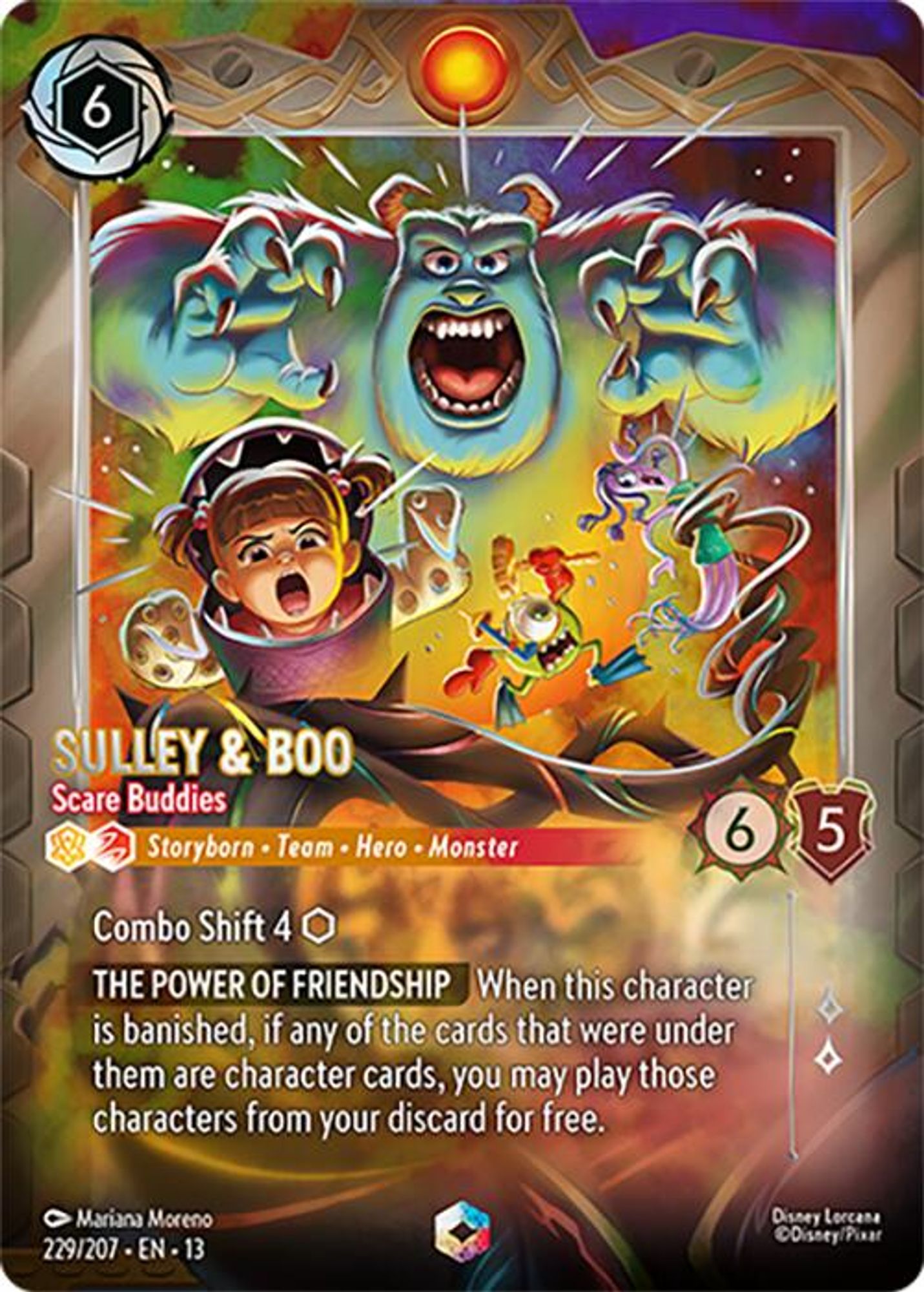 Sulley & Boo - Scare Buddies (Enchanted) card