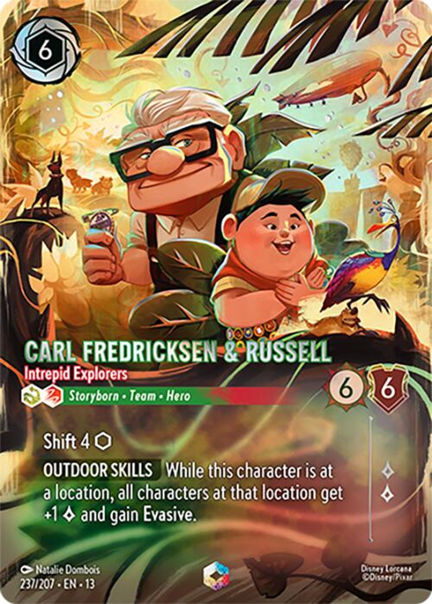 Carl Fredricksen & Russell - Intrepid Explorers (Enchanted) card