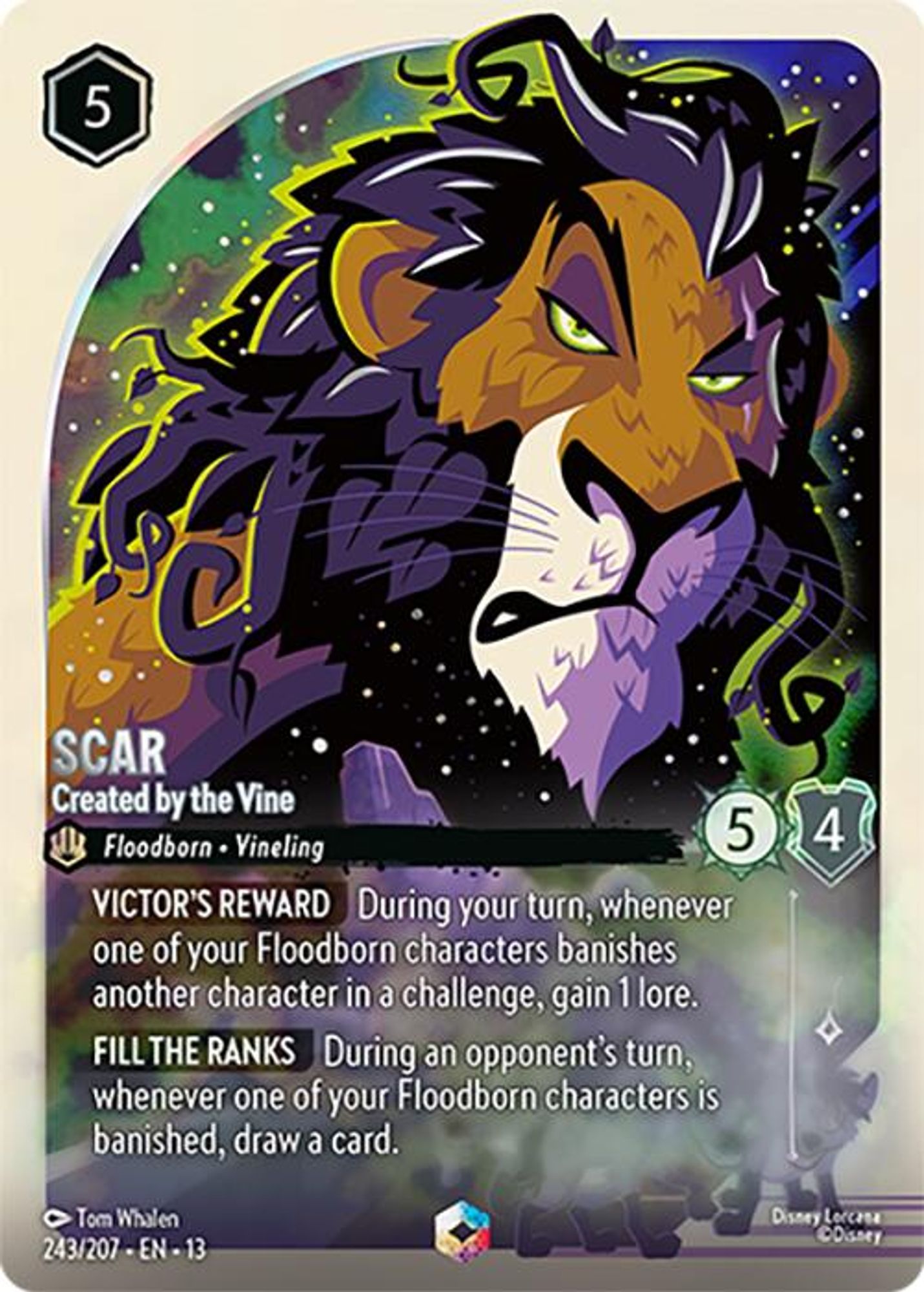 Scar - Created by the Vine (Enchanted) card