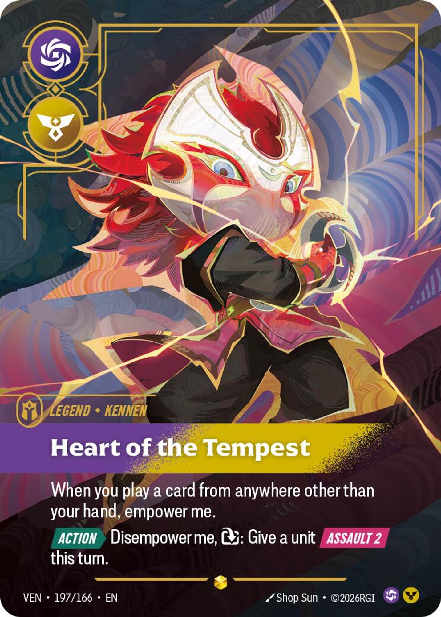 Yordle, Kennen - Heart of the Tempest (Overnumbered) card