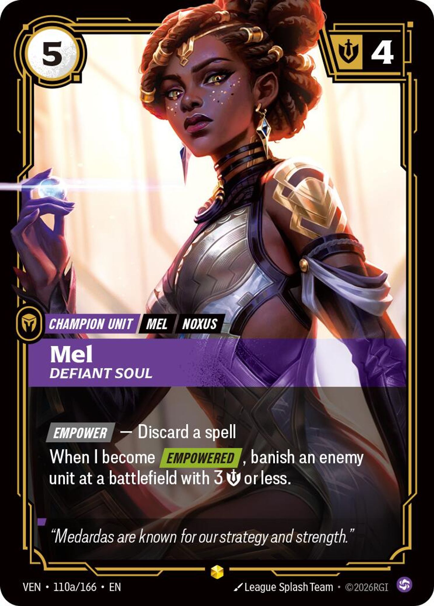 Mel, Defiant Soul (Alternate Art) card