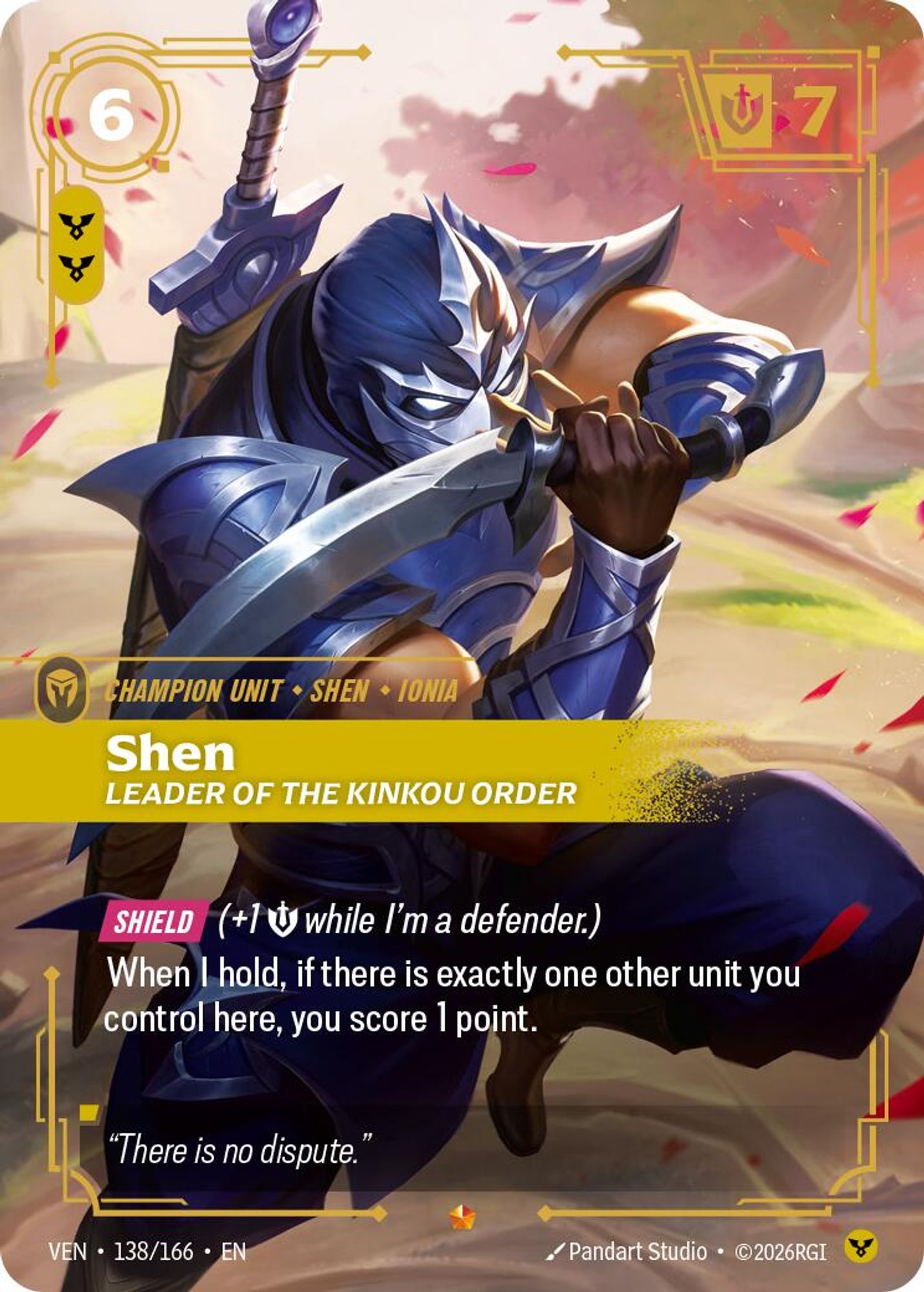 Shen, Leader of the Kinkou Order card