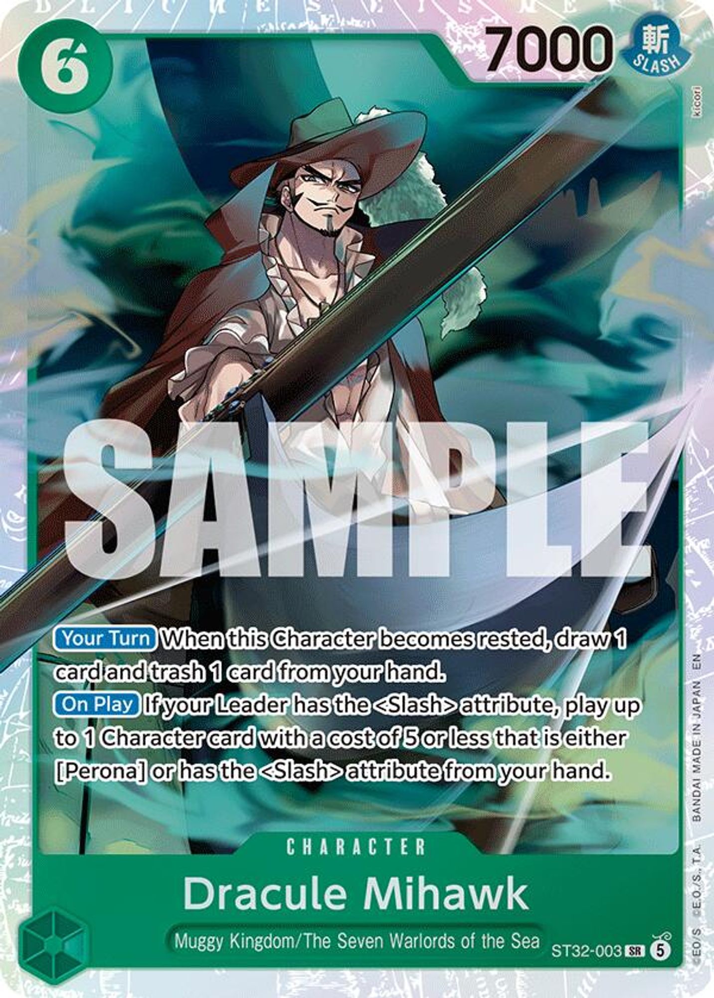 Dracule Mihawk card