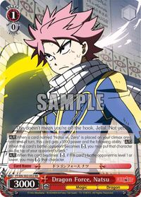 WeiB (Weiss) Schwarz Card Fairy Tail Dragon Force Natsu RR