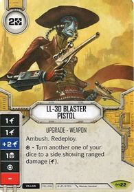 Star Wars Destiny DH-17 Blaster Pistol Awakenings w/ die 