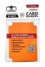 Ultimate Guard Trading Card Storage Dividers Pack of 10 ORANGE 