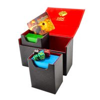 120+ Card Storage Capacity Sleek Matte Finish with Velvet Interior Magnetic Closure Additional Storage Compartment for Gaming Accessories Dex Protection Creation Line Medium Deck Box 