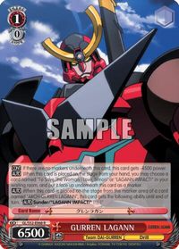 Tengen Toppa Gurren Lagann Weiss Schwarz YOKO SHIMON GL/S52-P01 PR