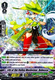 Cardfight Vanguard Lily of the Valley Musketeer Kaivant Congrats Full Art Promo 