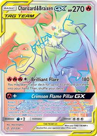 Reshiram & Charizard GX (Secret) - SM - Unbroken Bonds - Pokemon