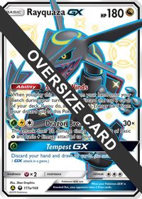 POKEMON MEGA M Rayquaza EX (Shiny Full Art) #98 ULTRA (Jumbo