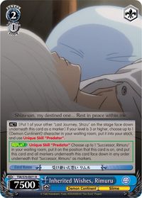 That Time I Got Reincarnated as a Slime, Weiss Schwarz