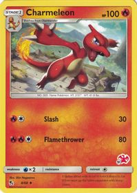 Charmeleon - 8/68 (#51 Charizard Stamped)