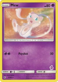 Mew - 32/68 (Mewtwo Stamped)