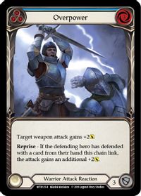 Overpower (Blue) - Welcome to Rathe - Flesh and Blood TCG