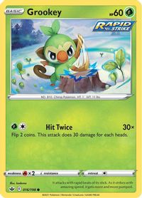 Card Galarian Farfetch'd 78/198 da coleção Chilling Reign