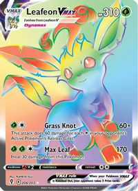 Carta Pokémon Glaceon Vmax Rainbow Céus Em Evolução