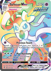 Carta Pokémon Glaceon Vmax Rainbow Céus Em Evolução