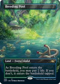 Overgrown Tomb (Borderless) - Unfinity - Magic: The Gathering