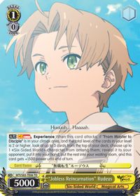  Weiss Schwarz: Mushoku Tensei: Pantalla de refuerzo de  reencarnación sin trabajo : Juguetes y Juegos