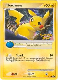 Pikachu (Pokemon Day Stamped)