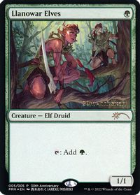 Llanowar Elves (Retro Frame) - 30th Anniversary Promos - Magic 