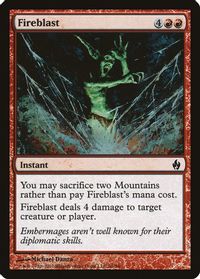 Magic The Gathering: Premium Deck: Fire and Lightning Lavamante Spietato  Grim Lavamancer