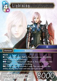 Lightning EX (Full Art) - Deck Exclusive Cards - Final Fantasy TCG