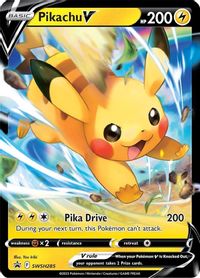 Pokemon Pikachu V Promo Swsh061 Rare Holo Foil Destiny Shiny Ita Lightning  