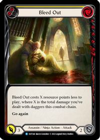 Bleed Out (Red) - Outsiders - Flesh and Blood TCG