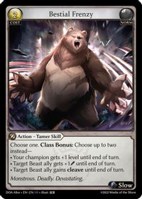 Bestial Frenzy - Dawn of Ashes Alter Edition - Grand Archive TCG