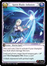 Spirit's Blessing - Dawn of Ashes Alter Edition - Grand Archive TCG